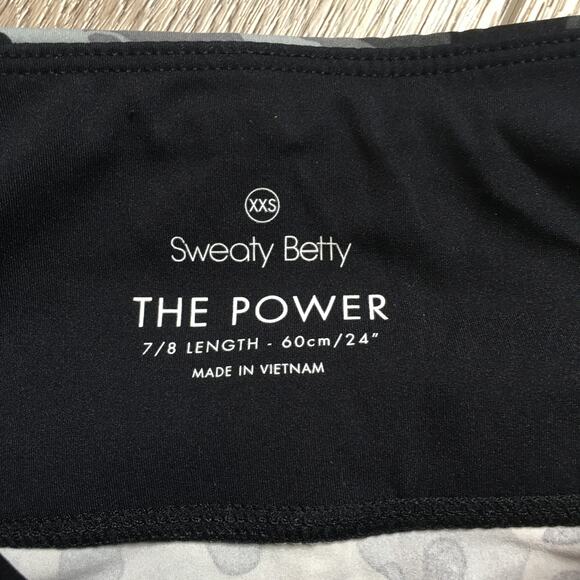 Sweaty Betty The Power 7/8 Length Elephant Camo High Rise Legging Black XXS - Picture 4 of 10